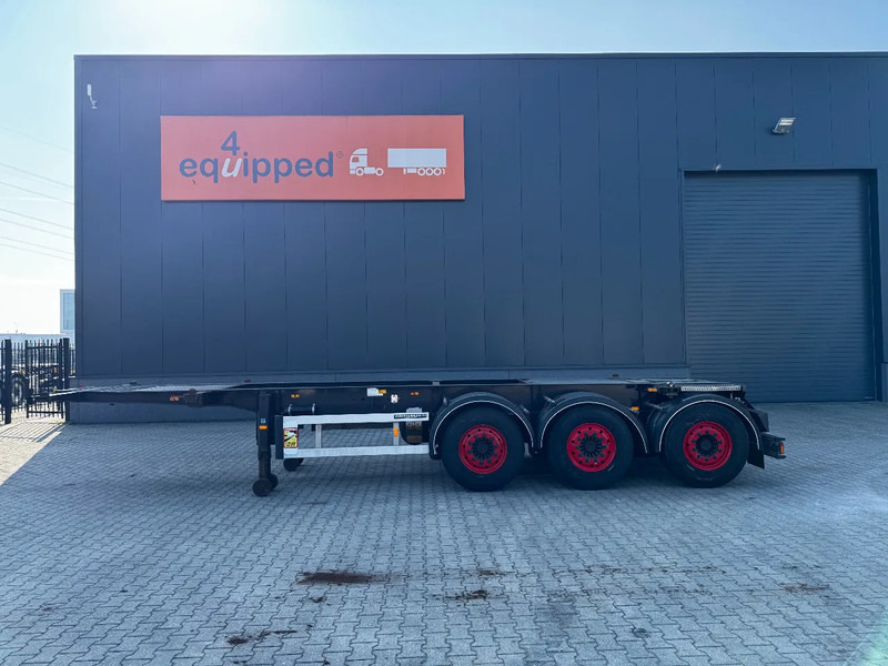 Burg 20FT/3-axles, SAF INTRADISC, ADR (EXII, EXII, FL, AT), 2x LIFTAXLE, NL-Chassis - Konteineris-vežimus/ Sukeisti kūną puspriekabė: foto 4 Burg 20FT/3-axles, SAF INTRADISC, ADR (EXII, EXII, FL, AT), 2x LIFTAXLE, NL-Chassis - Konteineris-vežimus/ Sukeisti kūną puspriekabė: foto 4