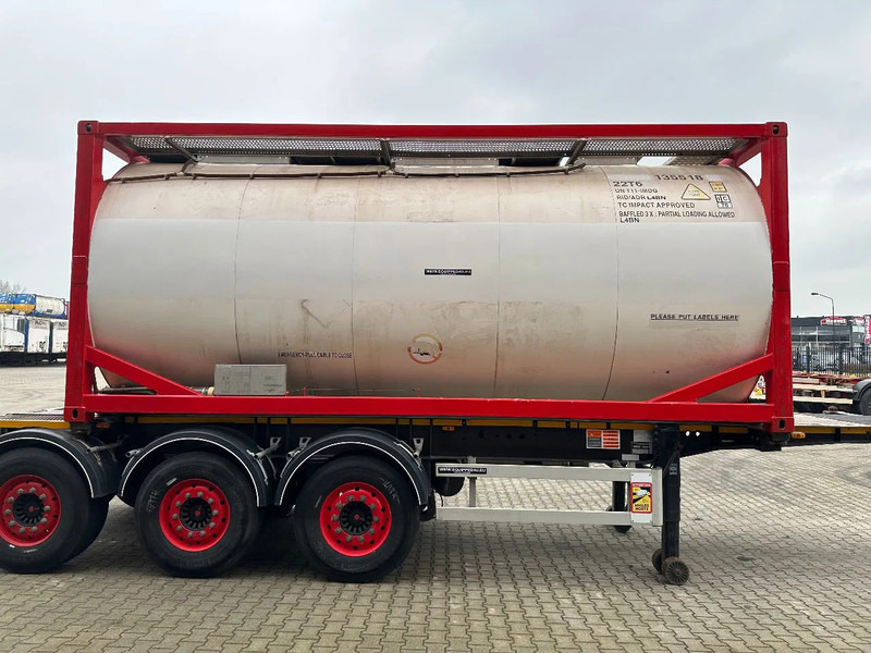 Burg 20FT ADR (EX/II, EX/III, FL, AT) Chassis + Tankcontainer 26.000L /3 baffels - Puspriekabė cisterna: foto 3 Burg 20FT ADR (EX/II, EX/III, FL, AT) Chassis + Tankcontainer 26.000L /3 baffels - Puspriekabė cisterna: foto 3