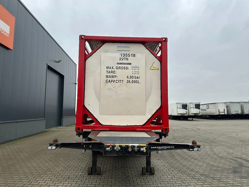 Burg 20FT ADR (EX/II, EX/III, FL, AT) Chassis + Tankcontainer 26.000L /3 baffels - Puspriekabė cisterna: foto 5 Burg 20FT ADR (EX/II, EX/III, FL, AT) Chassis + Tankcontainer 26.000L /3 baffels - Puspriekabė cisterna: foto 5