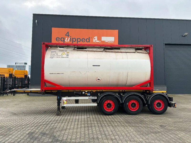 Burg 20FT ADR (EX/II, EX/III, FL, AT) Chassis + Tankcontainer 26.000L /3 baffels - Puspriekabė cisterna: foto 2 Burg 20FT ADR (EX/II, EX/III, FL, AT) Chassis + Tankcontainer 26.000L /3 baffels - Puspriekabė cisterna: foto 2