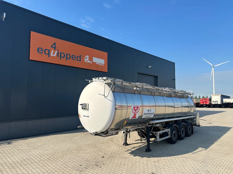 Feldbinder FOOD / LEVENSMIDDELEN / LEBENSMITTEL / 33.500L / 3-COMP / PUMP / NL-trailer / APK: 05-2026 - Puspriekabė cisterna: foto 1 Feldbinder FOOD / LEVENSMIDDELEN / LEBENSMITTEL / 33.500L / 3-COMP / PUMP / NL-trailer / APK: 05-2026 - Puspriekabė cisterna: foto 1