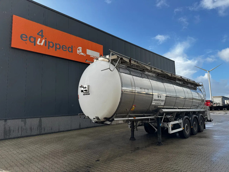 Feldbinder LEBENSMITTEL / LEVENSMIDDELEN FOOD / 33.500L / 3-COMP / PUMPE / INOX / NL-trailer / APK: 05-2026 - Puspriekabė cisterna: foto 1 Feldbinder LEBENSMITTEL / LEVENSMIDDELEN FOOD / 33.500L / 3-COMP / PUMPE / INOX / NL-trailer / APK: 05-2026 - Puspriekabė cisterna: foto 1