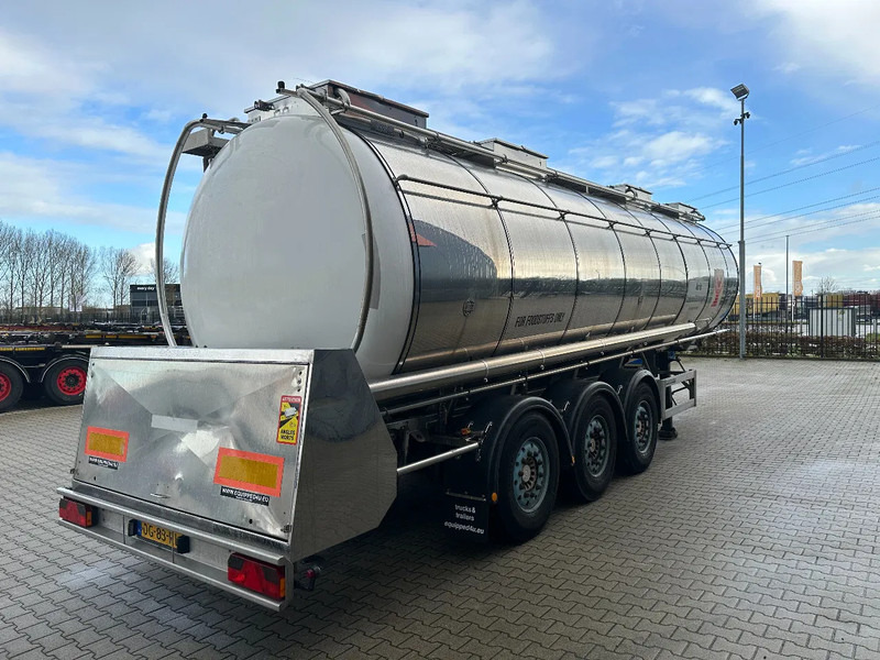 Feldbinder LEBENSMITTEL / LEVENSMIDDELEN FOOD / 33.500L / 3-COMP / PUMPE / INOX / NL-trailer / APK: 07-2026 - Puspriekabė cisterna: foto 3 Feldbinder LEBENSMITTEL / LEVENSMIDDELEN FOOD / 33.500L / 3-COMP / PUMPE / INOX / NL-trailer / APK: 07-2026 - Puspriekabė cisterna: foto 3