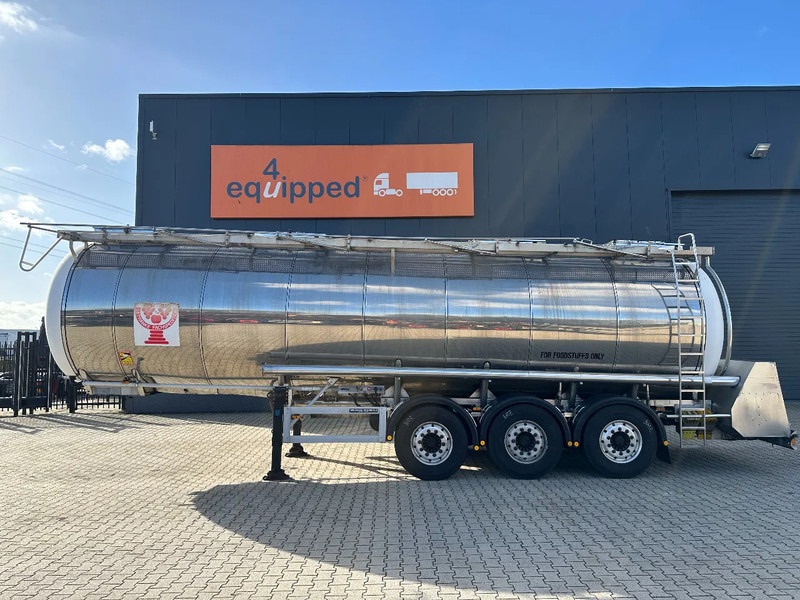 Feldbinder LEBENSMITTEL / LEVENSMIDDELEN FOOD / 33.500L / 3-COMP / PUMPE / INOX / NL-trailer / APK: 10-2026 - Puspriekabė cisterna: foto 2 Feldbinder LEBENSMITTEL / LEVENSMIDDELEN FOOD / 33.500L / 3-COMP / PUMPE / INOX / NL-trailer / APK: 10-2026 - Puspriekabė cisterna: foto 2