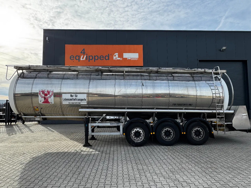 Feldbinder LEBENSMITTEL / LEVENSMIDDELEN FOOD / 33.500L / 3-COMP / PUMPE / INOX / NL-trailer / APK: 10-2026 - Puspriekabė cisterna: foto 2 Feldbinder LEBENSMITTEL / LEVENSMIDDELEN FOOD / 33.500L / 3-COMP / PUMPE / INOX / NL-trailer / APK: 10-2026 - Puspriekabė cisterna: foto 2