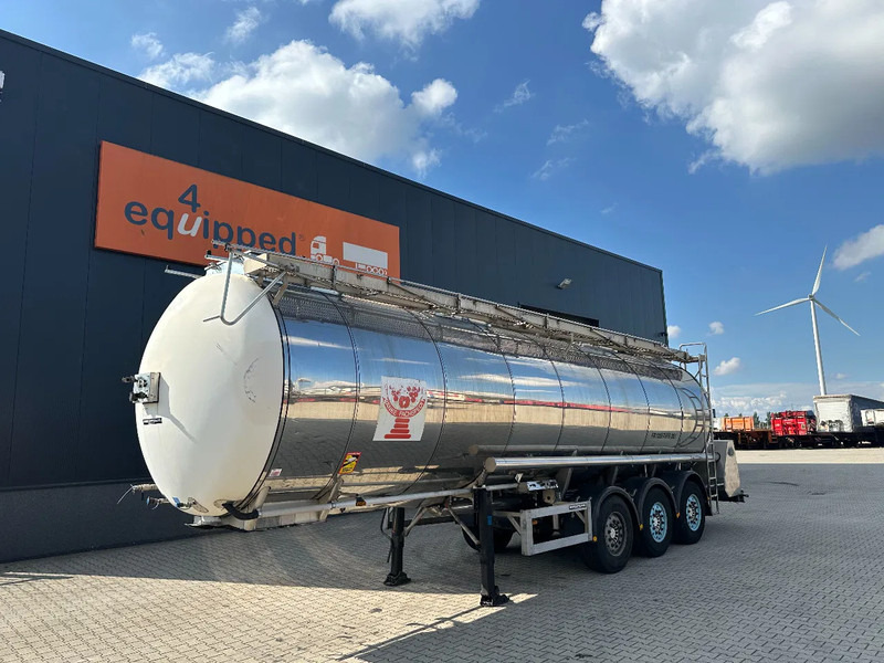Feldbinder LEBENSMITTEL / LEVENSMIDDELEN FOOD / 33.500L / 3-COMP / PUMPE / NL-trailer / APK: 09-2026 - Puspriekabė cisterna: foto 1 Feldbinder LEBENSMITTEL / LEVENSMIDDELEN FOOD / 33.500L / 3-COMP / PUMPE / NL-trailer / APK: 09-2026 - Puspriekabė cisterna: foto 1