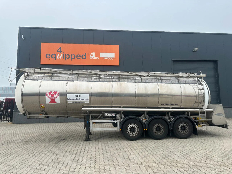 Feldbinder LEVENSMIDDELEN / FOOD / LEBENSMITTEL / 33.500L / 3-COMP / POMP / NL-trailer / APK: 09-2026, 10x beschikbaar - Puspriekabė cisterna: foto 2 Feldbinder LEVENSMIDDELEN / FOOD / LEBENSMITTEL / 33.500L / 3-COMP / POMP / NL-trailer / APK: 09-2026, 10x beschikbaar - Puspriekabė cisterna: foto 2