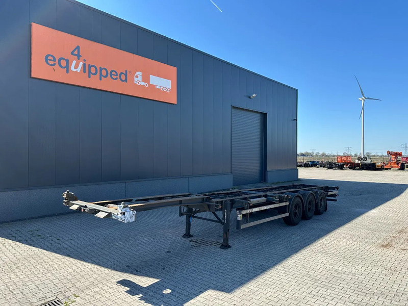 Groenewegen 40FT HC, 2x20FT, BPW+schijfremmen, NL-Chassis - Konteineris-vežimus/ Sukeisti kūną puspriekabė: foto 1 Groenewegen 40FT HC, 2x20FT, BPW+schijfremmen, NL-Chassis - Konteineris-vežimus/ Sukeisti kūną puspriekabė: foto 1