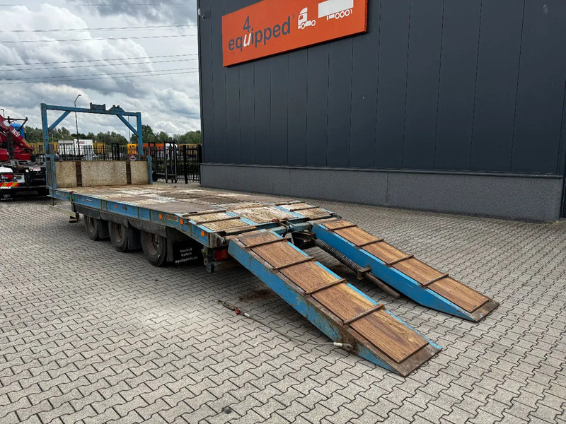 Kaiser drawbar trailer, ramps, 3 axles, spring suspension, hardwood - Žemo profilio platforma priekaba: foto 3 Kaiser drawbar trailer, ramps, 3 axles, spring suspension, hardwood - Žemo profilio platforma priekaba: foto 3