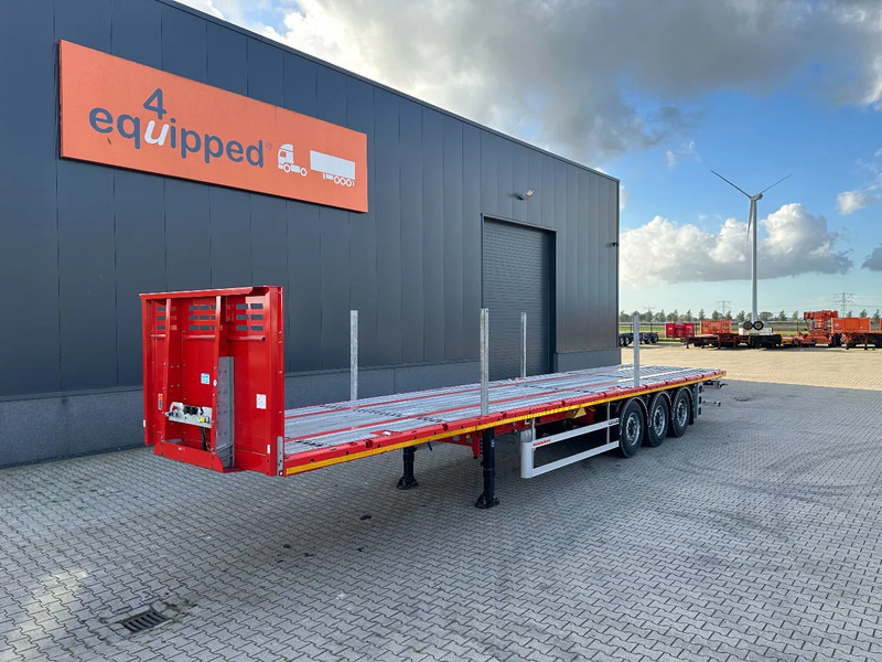 Kässbohrer NEU Heavy-Duty Platform, Heckbündig, Twistlocks (1x 40FT / 2x 20FT), ADR (EX/II, EX/III, FL, AT), Rungtasschen, Scheibebremsen - Konteineris-vežimus/ Sukeisti kūną puspriekabė: foto 1 Kässbohrer NEU Heavy-Duty Platform, Heckbündig, Twistlocks (1x 40FT / 2x 20FT), ADR (EX/II, EX/III, FL, AT), Rungtasschen, Scheibebremsen - Konteineris-vežimus/ Sukeisti kūną puspriekabė: foto 1