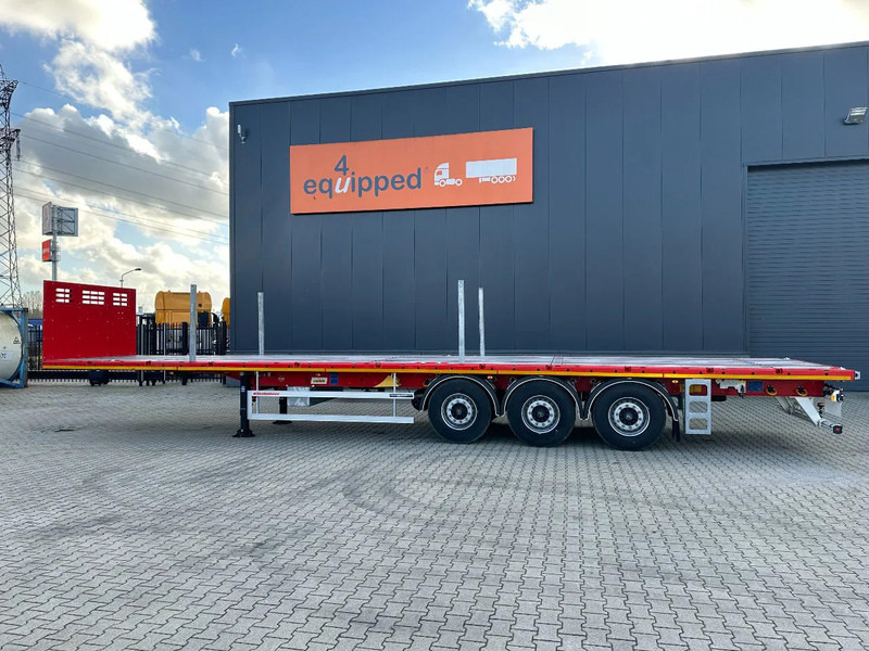 Kässbohrer nieuwe, direct leverbare Heavy-Duty platte oplegger, Heckbündig, Twistlocks (1x 40FT / 2x 20FT), rongpotten, schijfremmen, NL-re - Platforminė/ Bortinė puspriekabė: foto 2 Kässbohrer nieuwe, direct leverbare Heavy-Duty platte oplegger, Heckbündig, Twistlocks (1x 40FT / 2x 20FT), rongpotten, schijfremmen, NL-re - Platforminė/ Bortinė puspriekabė: foto 2