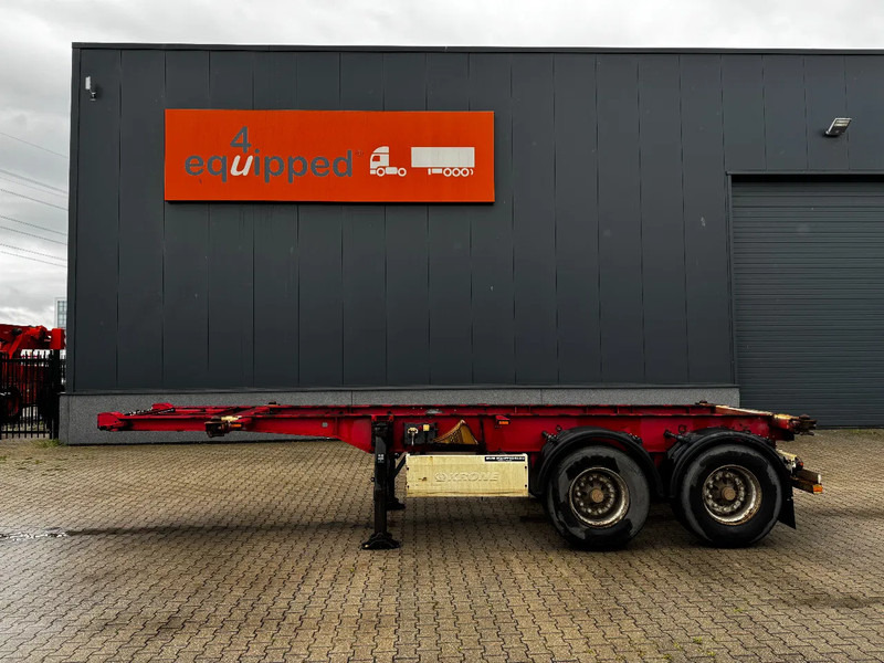Krone 2-assig 20FT chassis, BPW + trommel, luchtvering, leeggewicht: 3.180kg - Konteineris-vežimus/ Sukeisti kūną puspriekabė: foto 3 Krone 2-assig 20FT chassis, BPW + trommel, luchtvering, leeggewicht: 3.180kg - Konteineris-vežimus/ Sukeisti kūną puspriekabė: foto 3