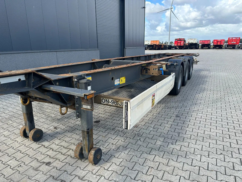 Konteineris-vežimus/ Sukeisti kūną puspriekabė Krone 45FT HC, empty weight: 4.220kg, BPW + drumbrakes, NL-Chassis, APK: 25/11/2025, 2x available: foto 10