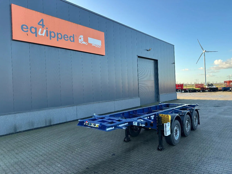 Krone NEW / DIRECT AVAILABLE 20FT ADR-CHASSIS, EMPTY WEIGHT: 3.470kg, DISCBRAKES, LIFTAXLE, 2x available - Konteineris-vežimus/ Sukeisti kūną puspriekabė: foto 1 Krone NEW / DIRECT AVAILABLE 20FT ADR-CHASSIS, EMPTY WEIGHT: 3.470kg, DISCBRAKES, LIFTAXLE, 2x available - Konteineris-vežimus/ Sukeisti kūną puspriekabė: foto 1