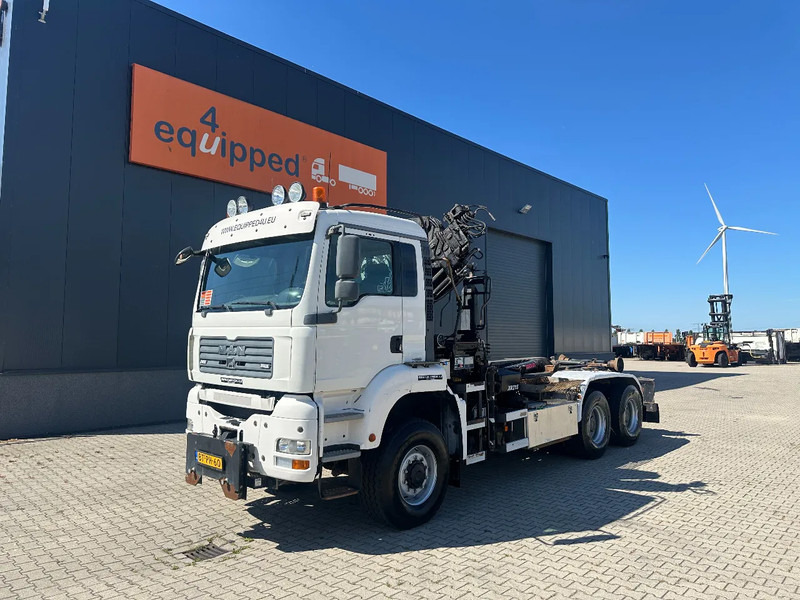 MAN TGA 26.440 6x6, HIAB 166 D-4 HIDUO Crane + ROTATOR / MULTILIFT HOOK (21T), full spring, NL-truck, APK: 02/2026 - Hook-lift sunkvežimis, Sunkvežimis su kranu: foto 4 MAN TGA 26.440 6x6, HIAB 166 D-4 HIDUO Crane + ROTATOR / MULTILIFT HOOK (21T), full spring, NL-truck, APK: 02/2026 - Hook-lift sunkvežimis, Sunkvežimis su kranu: foto 4