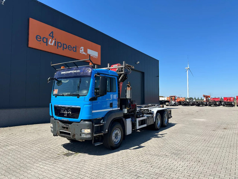MAN TGS 33.440 6x4, EURO-5, HMF 2030 Crane + VDL HOOK, full spring, manual gearbox, MOT 03/2026 - Hook-lift sunkvežimis, Sunkvežimis su kranu: foto 3 MAN TGS 33.440 6x4, EURO-5, HMF 2030 Crane + VDL HOOK, full spring, manual gearbox, MOT 03/2026 - Hook-lift sunkvežimis, Sunkvežimis su kranu: foto 3