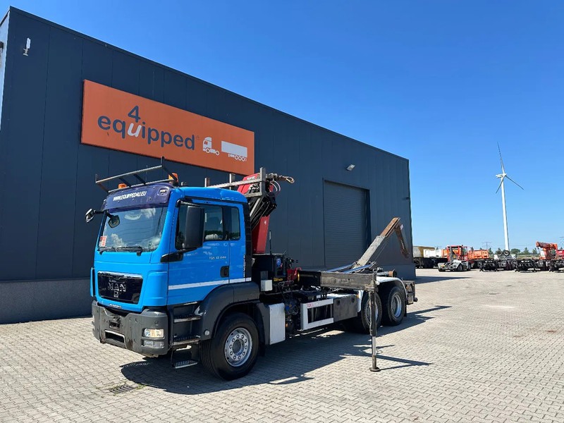 MAN TGS 33.440 6x4, EURO-5, HMF 2030 Crane + VDL HOOK, full spring, manual gearbox, MOT 03/2026 - Hook-lift sunkvežimis, Sunkvežimis su kranu: foto 2 MAN TGS 33.440 6x4, EURO-5, HMF 2030 Crane + VDL HOOK, full spring, manual gearbox, MOT 03/2026 - Hook-lift sunkvežimis, Sunkvežimis su kranu: foto 2