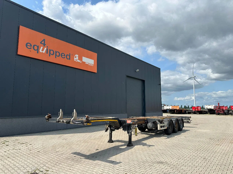 Pacton FLEX XL 45FT HC multi (2x extendable), liftaxle, SAF + DRUM, NL-chassis - Konteineris-vežimus/ Sukeisti kūną puspriekabė: foto 1 Pacton FLEX XL 45FT HC multi (2x extendable), liftaxle, SAF + DRUM, NL-chassis - Konteineris-vežimus/ Sukeisti kūną puspriekabė: foto 1