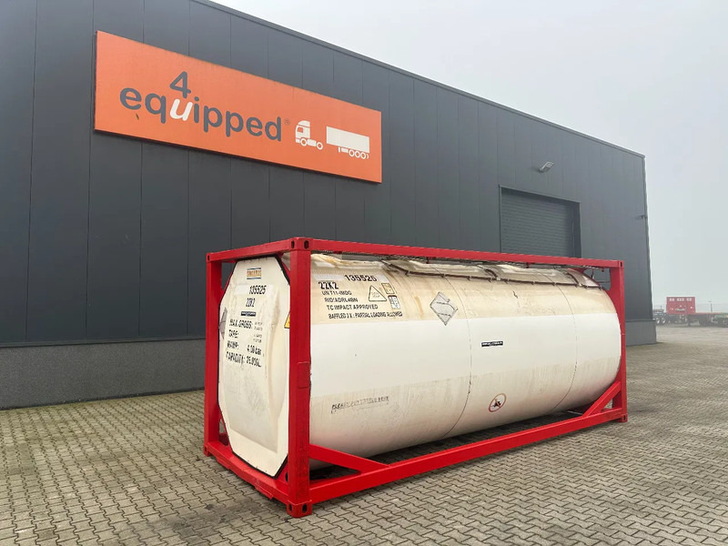 SINGAMAS 20FT ISO, 26.000L/1-COMP/3 BAFFELS/3 manholes, 5Y inspection: 06/2027 - Tank konteineris: foto 1 SINGAMAS 20FT ISO, 26.000L/1-COMP/3 BAFFELS/3 manholes, 5Y inspection: 06/2027 - Tank konteineris: foto 1