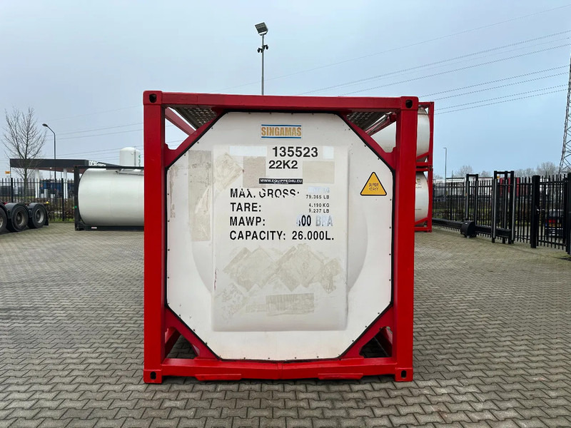 SINGAMAS 20FT ISO, 26.000L/1-COMP/3 BAFFELS/3 manholes, 5Y inspection: 06/2027 - Tank konteineris: foto 5 SINGAMAS 20FT ISO, 26.000L/1-COMP/3 BAFFELS/3 manholes, 5Y inspection: 06/2027 - Tank konteineris: foto 5