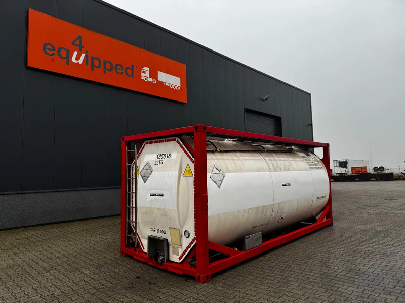 SINGAMAS 20FT ISO, 26.000L/1-COMP/3 BAFFELS/3 manholes, 5Y inspection: 07/2027 - Tank konteineris: foto 1 SINGAMAS 20FT ISO, 26.000L/1-COMP/3 BAFFELS/3 manholes, 5Y inspection: 07/2027 - Tank konteineris: foto 1