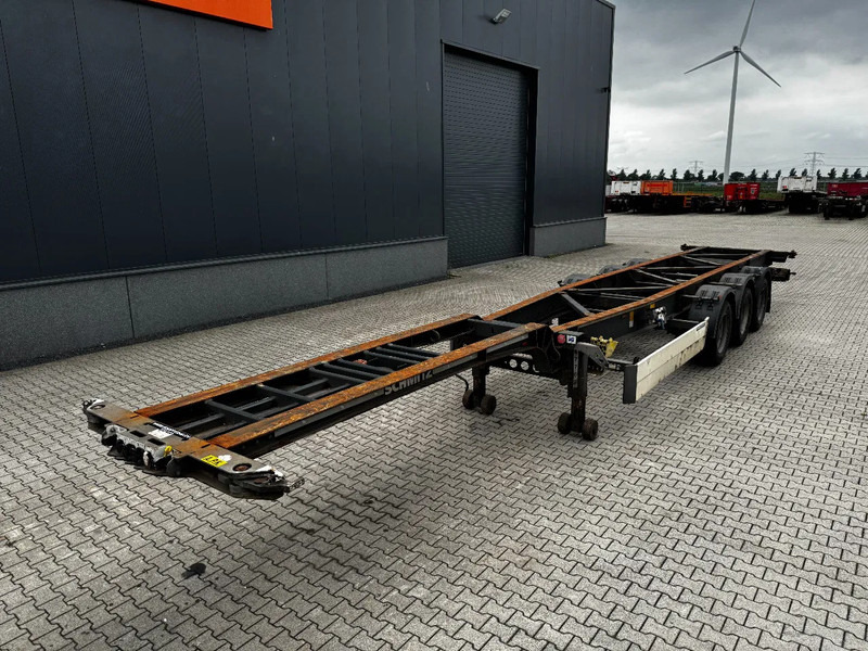 Konteineris-vežimus/ Sukeisti kūną puspriekabė Schmitz Cargobull 45FT HC, Leergewicht: 4.240kg, BPW+Trommel, NL-Chassis: foto 6