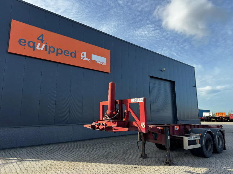 Van Hool 2 AXLE 20FT TIPPING-CHASSIS, TWIN-TIRES, BPW + DRUM, ALCOA, MOT 7/2026 - Konteineris-vežimus/ Sukeisti kūną puspriekabė: foto 1 Van Hool 2 AXLE 20FT TIPPING-CHASSIS, TWIN-TIRES, BPW + DRUM, ALCOA, MOT 7/2026 - Konteineris-vežimus/ Sukeisti kūną puspriekabė: foto 1