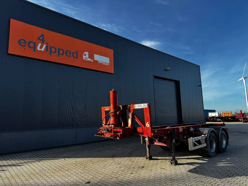 Van Hool 2 AXLE 20FT TIPPING-CHASSIS, TWIN-TIRES, BPW + DRUM, ALCOA - Konteineris-vežimus/ Sukeisti kūną puspriekabė: foto 1 Van Hool 2 AXLE 20FT TIPPING-CHASSIS, TWIN-TIRES, BPW + DRUM, ALCOA - Konteineris-vežimus/ Sukeisti kūną puspriekabė: foto 1