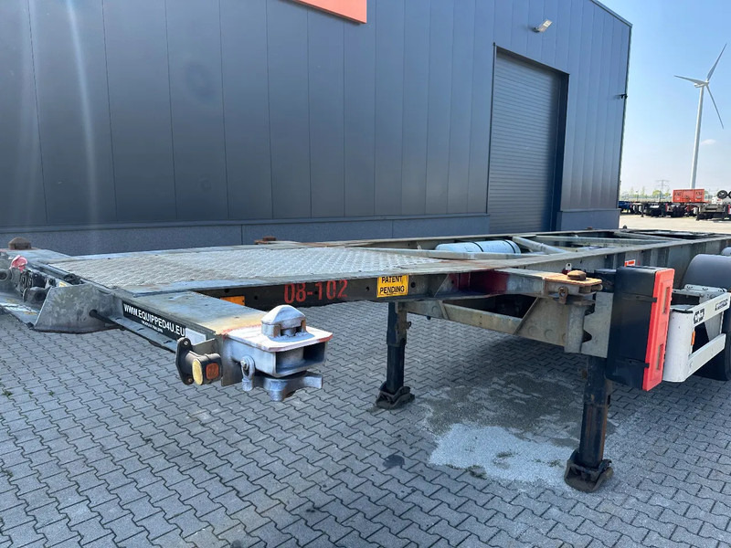 Konteineris-vežimus/ Sukeisti kūną puspriekabė Van Hool 20FT/30FT, ADR (EX/II, EX/III, FL, AT), BPW + drum, ALCOA, galvanized, liftaxle, NL-Chassis: foto 10