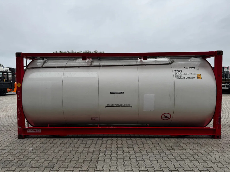 Welfit Oddy 20FT ISO, 24.990L / 1-COMP / 3 BAFFELS / T11 / 22K2 / 4 manholes / 5Y- + CSC-inspection valid until 04/2028 - Tank konteineris: foto 3 Welfit Oddy 20FT ISO, 24.990L / 1-COMP / 3 BAFFELS / T11 / 22K2 / 4 manholes / 5Y- + CSC-inspection valid until 04/2028 - Tank konteineris: foto 3