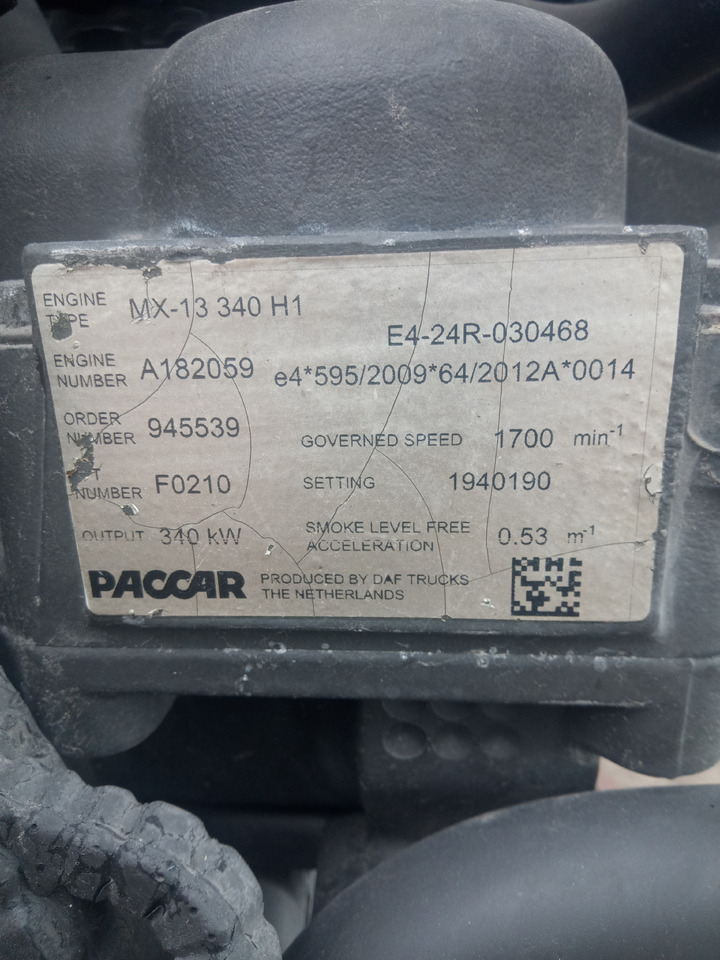 Daf XF106 - Variklis: foto 5 Daf XF106 - Variklis: foto 5
