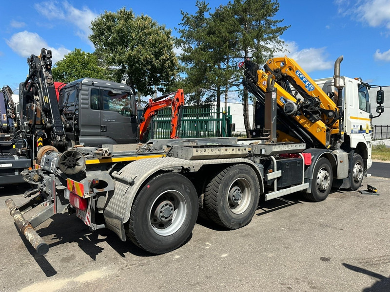 DAF CF 480 8x4 HOOKLIFT + CRANE (19m!) EFFER 205 / 6S + WINCH - RETARDER - *165.000km* - VERY NICE - Hook-lift sunkvežimis, Sunkvežimis su kranu: foto 4 DAF CF 480 8x4 HOOKLIFT + CRANE (19m!) EFFER 205 / 6S + WINCH - RETARDER - *165.000km* - VERY NICE - Hook-lift sunkvežimis, Sunkvežimis su kranu: foto 4