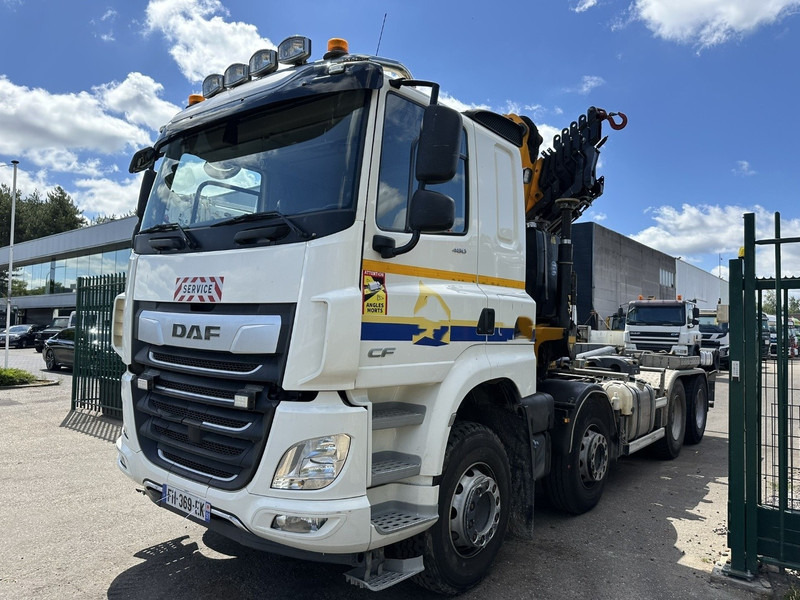 DAF CF 480 8x4 HOOKLIFT + CRANE (19m!) EFFER 205 / 6S + WINCH - RETARDER - *165.000km* - VERY NICE - Sunkvežimis su kranu: foto 3 DAF CF 480 8x4 HOOKLIFT + CRANE (19m!) EFFER 205 / 6S + WINCH - RETARDER - *165.000km* - VERY NICE - Sunkvežimis su kranu: foto 3