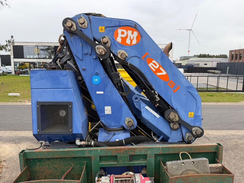 Platforminis/ Bortinis sunkvežimis, Sunkvežimis su kranu DAF CF 75.310 6X2 PRITSCHE + KRAN PM 27 S-4 + RADIO + WINCH - FULL RAMP - LIFT + STEERING AXLE - MANUAL GEARBOX - FR TRUCK: foto 11