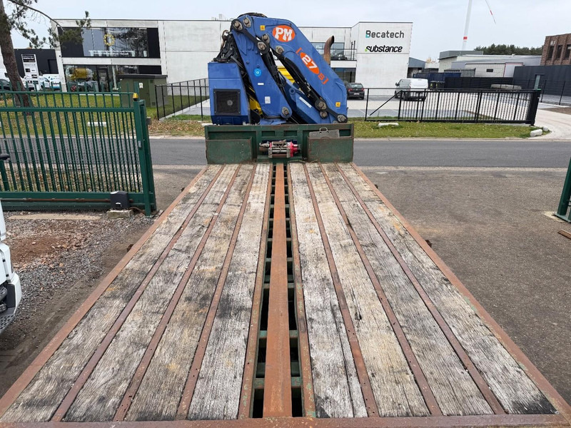 Platforminis/ Bortinis sunkvežimis, Sunkvežimis su kranu DAF CF 75.310 6X2 PRITSCHE + KRAN PM 27 S-4 + RADIO + WINCH - FULL RAMP - LIFT + STEERING AXLE - MANUAL GEARBOX - FR TRUCK: foto 15