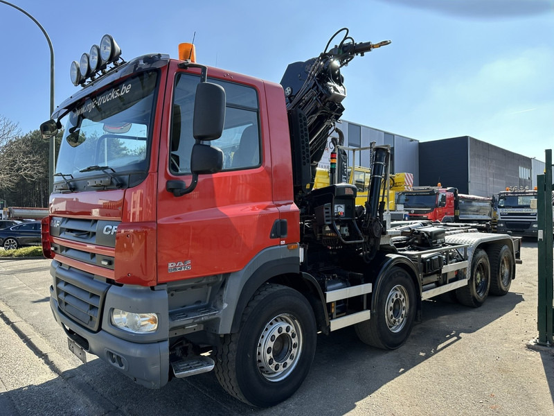 DAF CF 85.410 8x4 HOOKLIFT + CRANE HIAB 244 EP-3 HIDUO - Radio - Rotator - RETARDER - EURO 4 - BIG AXLES HUB REDUCTION - Hook-lift sunkvežimis, Sunkvežimis su kranu: foto 4 DAF CF 85.410 8x4 HOOKLIFT + CRANE HIAB 244 EP-3 HIDUO - Radio - Rotator - RETARDER - EURO 4 - BIG AXLES HUB REDUCTION - Hook-lift sunkvežimis, Sunkvežimis su kranu: foto 4