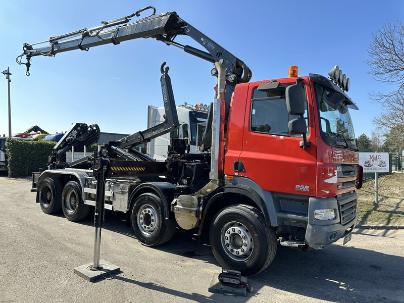 DAF CF 85.410 8x4 HOOKLIFT + CRANE HIAB 244 EP-3 HIDUO - Radio - Rotator - RETARDER - EURO 4 - BIG AXLES HUB REDUCTION - Hook-lift sunkvežimis, Sunkvežimis su kranu: foto 1 DAF CF 85.410 8x4 HOOKLIFT + CRANE HIAB 244 EP-3 HIDUO - Radio - Rotator - RETARDER - EURO 4 - BIG AXLES HUB REDUCTION - Hook-lift sunkvežimis, Sunkvežimis su kranu: foto 1