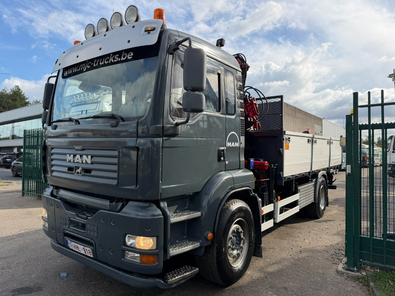MAN TGA 18.350 4x2 TIPPER + CRANE HMF 1110 K2 + ROTATOR - STEEL SPRING / BLATT / BALLESTAS / LAMES - BE TRUCK - Savivartis sunkvežimis, Sunkvežimis su kranu: foto 4 MAN TGA 18.350 4x2 TIPPER + CRANE HMF 1110 K2 + ROTATOR - STEEL SPRING / BLATT / BALLESTAS / LAMES - BE TRUCK - Savivartis sunkvežimis, Sunkvežimis su kranu: foto 4