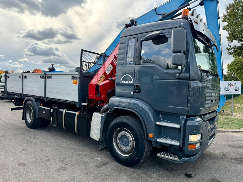 MAN TGA 18.350 4x2 TIPPER + CRANE HMF 1110 K2 + ROTATOR - STEEL SPRING / BLATT / BALLESTAS / LAMES - BE TRUCK - Savivartis sunkvežimis, Sunkvežimis su kranu: foto 3 MAN TGA 18.350 4x2 TIPPER + CRANE HMF 1110 K2 + ROTATOR - STEEL SPRING / BLATT / BALLESTAS / LAMES - BE TRUCK - Savivartis sunkvežimis, Sunkvežimis su kranu: foto 3