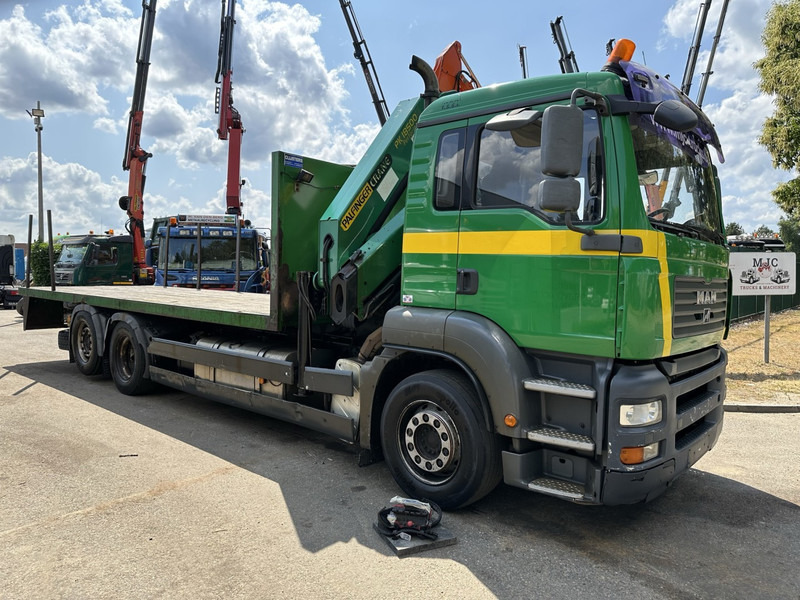 MAN TGA 26.360 6X2 BL + CRANE PALFINGER PK 18500 (4x) - LIFT + STEERING AXLE - PLATFORM 7m75 - MANUAL GEARBOX - Sunkvežimis su kranu: foto 2 MAN TGA 26.360 6X2 BL + CRANE PALFINGER PK 18500 (4x) - LIFT + STEERING AXLE - PLATFORM 7m75 - MANUAL GEARBOX - Sunkvežimis su kranu: foto 2