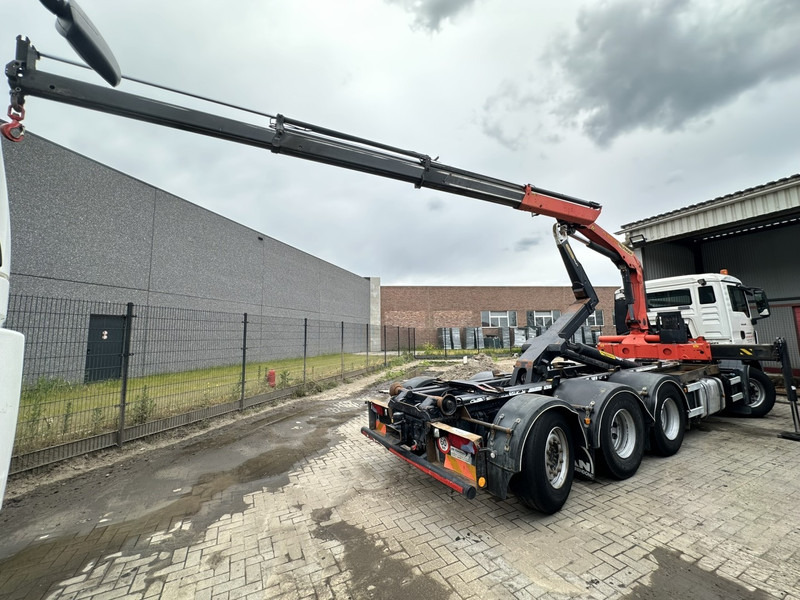 MAN TGS 35.400 8x4 TRIDEM HOOKLIFT T22 + CRANE PALFINGER PK 18001 EH + RADIO - EURO 5 - LIFT/STEERING AXLE - BE TRUCK - Hook-lift sunkvežimis, Sunkvežimis su kranu: foto 5 MAN TGS 35.400 8x4 TRIDEM HOOKLIFT T22 + CRANE PALFINGER PK 18001 EH + RADIO - EURO 5 - LIFT/STEERING AXLE - BE TRUCK - Hook-lift sunkvežimis, Sunkvežimis su kranu: foto 5