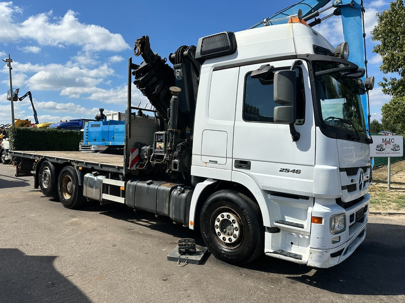 Mercedes-Benz ACTROS 2546 6x2 PRITSCHE + KRAN HIAB 422 EP-6 HIPRO - *415.000km* - PLATFORM 6m50 - LIFT AXLE - MP 3 - EURO 5 - BELGIAN PAPERS - Platforminis/ Bortinis sunkvežimis, Sunkvežimis su kranu: foto 1 Mercedes-Benz ACTROS 2546 6x2 PRITSCHE + KRAN HIAB 422 EP-6 HIPRO - *415.000km* - PLATFORM 6m50 - LIFT AXLE - MP 3 - EURO 5 - BELGIAN PAPERS - Platforminis/ Bortinis sunkvežimis, Sunkvežimis su kranu: foto 1