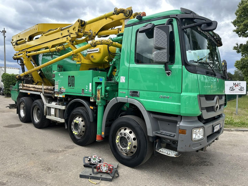 Mercedes-Benz ACTROS 3241 8x4 PUMI PM M 21-3 (21m) Putzmeister - *238.000km* / 1586H - EPS - BLADVERING / NAAFREDUCTIE - Betonvežis: foto 1 Mercedes-Benz ACTROS 3241 8x4 PUMI PM M 21-3 (21m) Putzmeister - *238.000km* / 1586H - EPS - BLADVERING / NAAFREDUCTIE - Betonvežis: foto 1