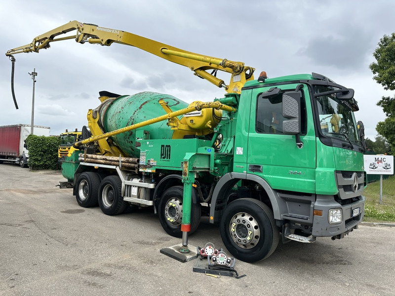 Mercedes-Benz ACTROS 3241 8x4 PUMI PM M 21-3 (21m) Putzmeister - *238.000km* / 1586H - EPS - BLADVERING / NAAFREDUCTIE - Betono siurblys: foto 1 Mercedes-Benz ACTROS 3241 8x4 PUMI PM M 21-3 (21m) Putzmeister - *238.000km* / 1586H - EPS - BLADVERING / NAAFREDUCTIE - Betono siurblys: foto 1
