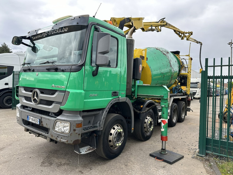 Mercedes-Benz ACTROS 3241 8x4 PUMI PM M 21-3 (21m) Putzmeister - *238.000km* / 1586H - EPS - BLADVERING / NAAFREDUCTIE - Betonvežis: foto 4 Mercedes-Benz ACTROS 3241 8x4 PUMI PM M 21-3 (21m) Putzmeister - *238.000km* / 1586H - EPS - BLADVERING / NAAFREDUCTIE - Betonvežis: foto 4