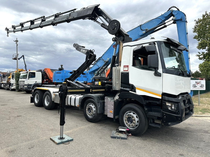 Renault C460 8x4 + (19m!) KRAN HIAB 288 E-6 HIDUO - RADIO - 5/6 F - STEEL SPRING / HUB REDUCTION - BE TRUCK - Hook-lift sunkvežimis, Sunkvežimis su kranu: foto 1 Renault C460 8x4 + (19m!) KRAN HIAB 288 E-6 HIDUO - RADIO - 5/6 F - STEEL SPRING / HUB REDUCTION - BE TRUCK - Hook-lift sunkvežimis, Sunkvežimis su kranu: foto 1