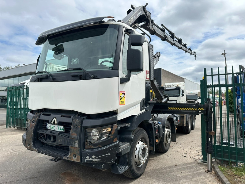 Renault C460 8x4 HOOKLIFT + CRANE HIAB 288 E-6 HIDUO - RADIO - 5/6 F - STEEL SPRING / HUB REDUCTION - Sunkvežimis su kranu: foto 3 Renault C460 8x4 HOOKLIFT + CRANE HIAB 288 E-6 HIDUO - RADIO - 5/6 F - STEEL SPRING / HUB REDUCTION - Sunkvežimis su kranu: foto 3