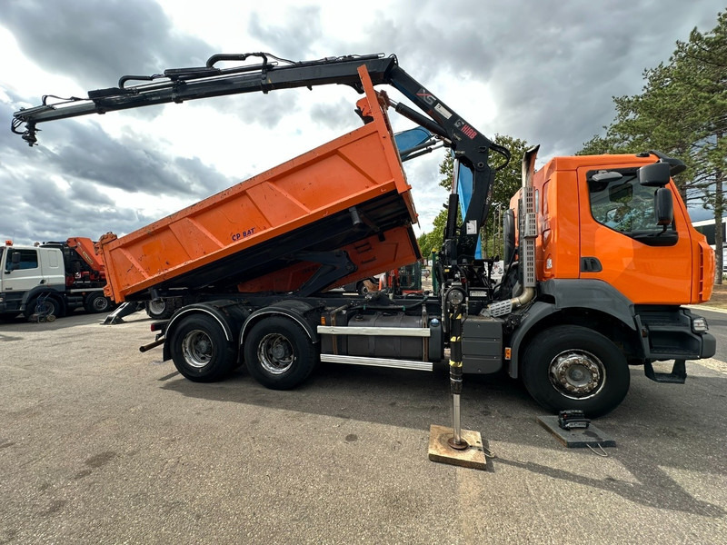 Renault KERAX 380 DXI 6x4 TIPPER + CRANE HIAB 144 B-3 - RADIO - *246.000km* - RETARDER - BORDMATIC - EURO 5 - Savivartis sunkvežimis, Sunkvežimis su kranu: foto 3 Renault KERAX 380 DXI 6x4 TIPPER + CRANE HIAB 144 B-3 - RADIO - *246.000km* - RETARDER - BORDMATIC - EURO 5 - Savivartis sunkvežimis, Sunkvežimis su kranu: foto 3