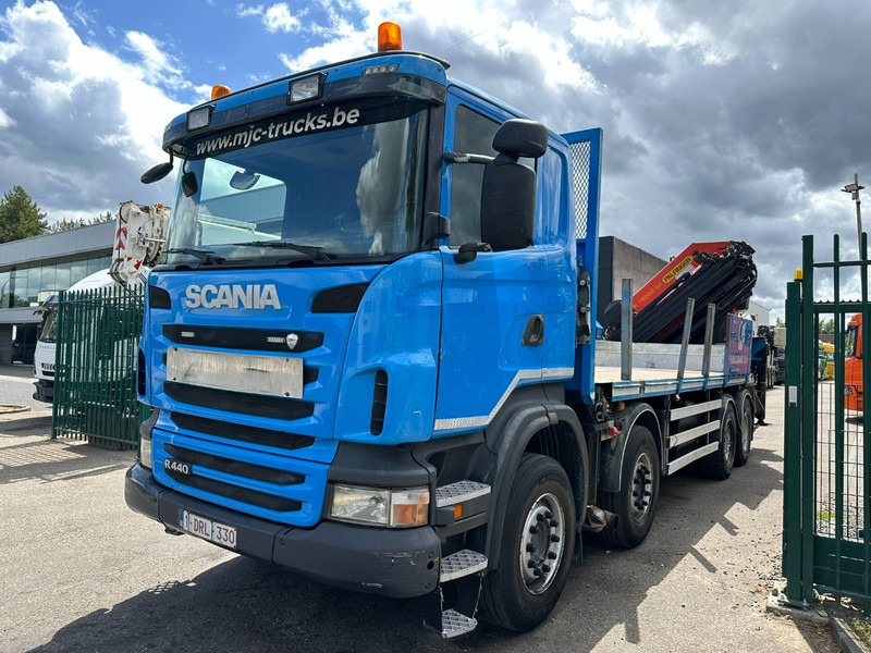 Scania G440 8x4 + (26.5m!) CRANE PALFINGER PK78002 SH G 8x + 1 + WINCH - PLATFORM 6m25 - MANUAL - HUB REDUCTION - STEEL SPRING - EURO 5 - BE TRUCK - Sunkvežimis su kranu: foto 3 Scania G440 8x4 + (26.5m!) CRANE PALFINGER PK78002 SH G 8x + 1 + WINCH - PLATFORM 6m25 - MANUAL - HUB REDUCTION - STEEL SPRING - EURO 5 - BE TRUCK - Sunkvežimis su kranu: foto 3