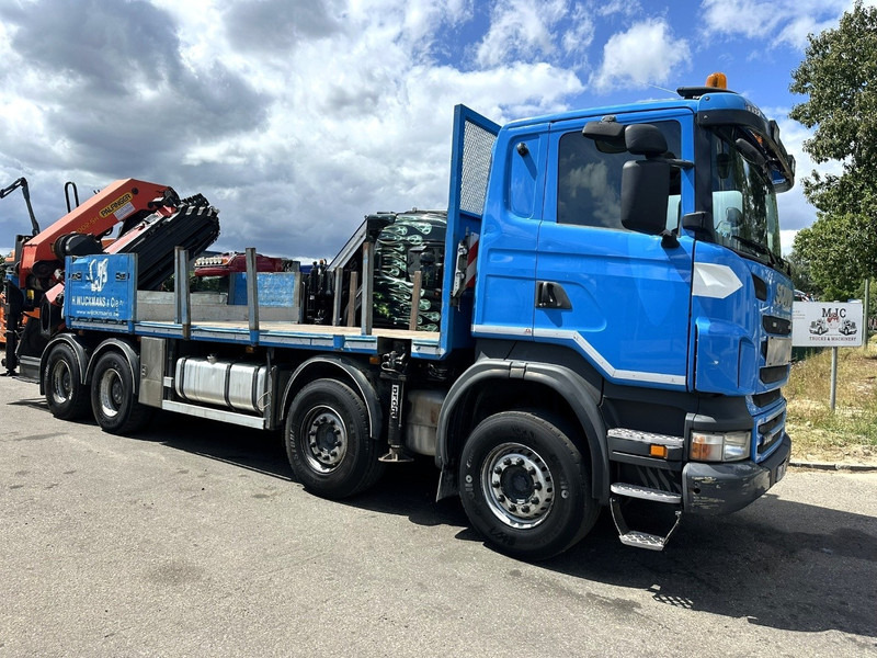 Scania G440 8x4 PRITSCHE + KRAN (26.5m!) PALFINGER PK78002 SH G 8x + 1 + WINCH - PLATFORM 6m25 - MANUAL - HUB REDUCTION - STEEL SPRING - EURO 5 - BE TRUCK - Platforminis/ Bortinis sunkvežimis, Sunkvežimis su kranu: foto 1 Scania G440 8x4 PRITSCHE + KRAN (26.5m!) PALFINGER PK78002 SH G 8x + 1 + WINCH - PLATFORM 6m25 - MANUAL - HUB REDUCTION - STEEL SPRING - EURO 5 - BE TRUCK - Platforminis/ Bortinis sunkvežimis, Sunkvežimis su kranu: foto 1